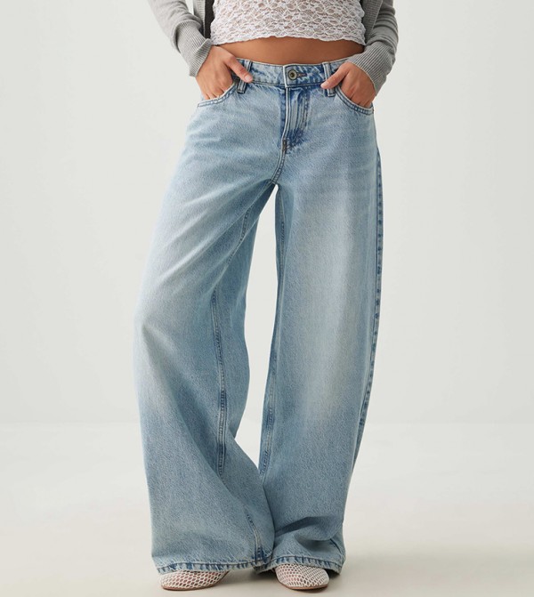 Ardene Ardene - Blue Wide Leg Jeans