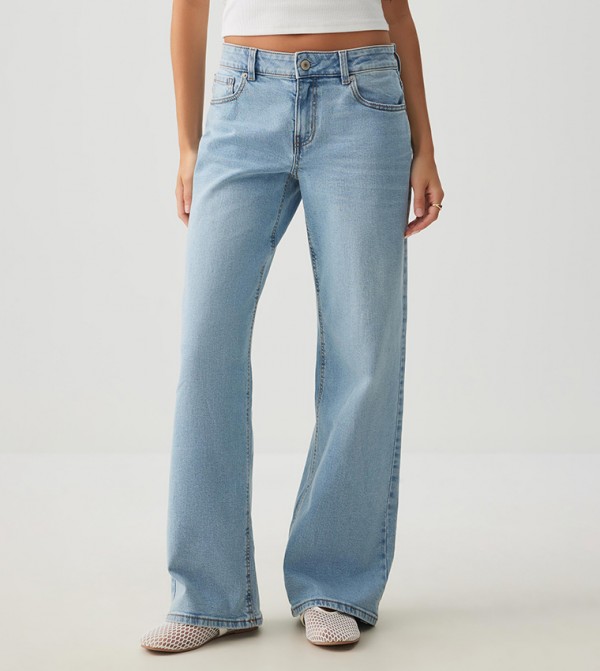 اردين  بناطيل جينز - أزرق Wide Leg Jeans
