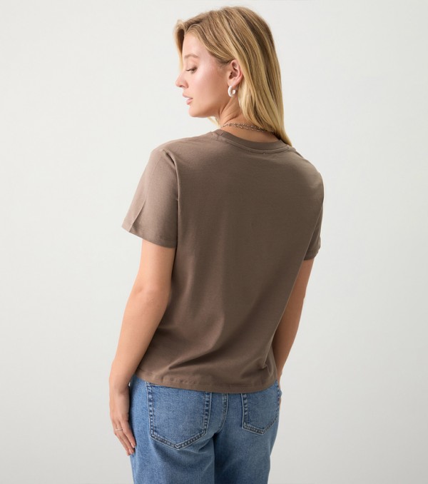Ardene Ardene - Brown Short Sleeve T-Shirts