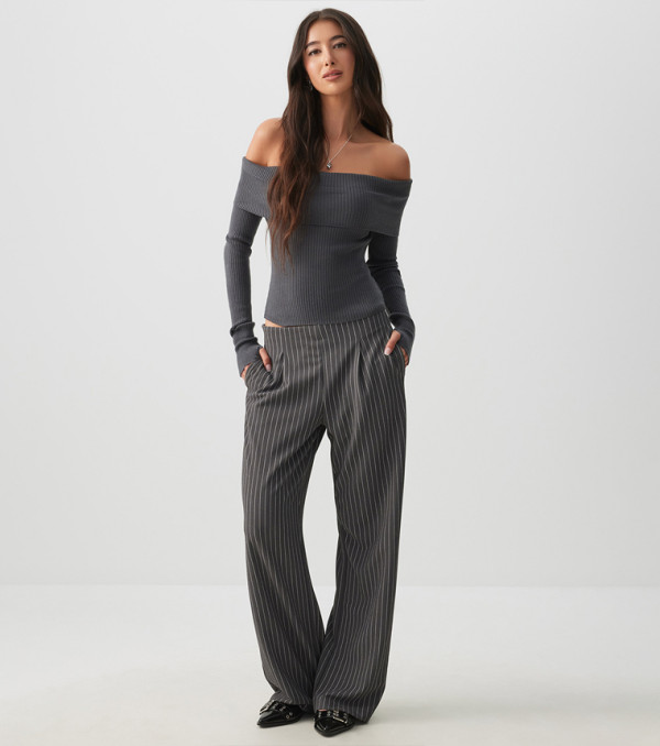 Ardene  Clothing - Grey Casual Pants