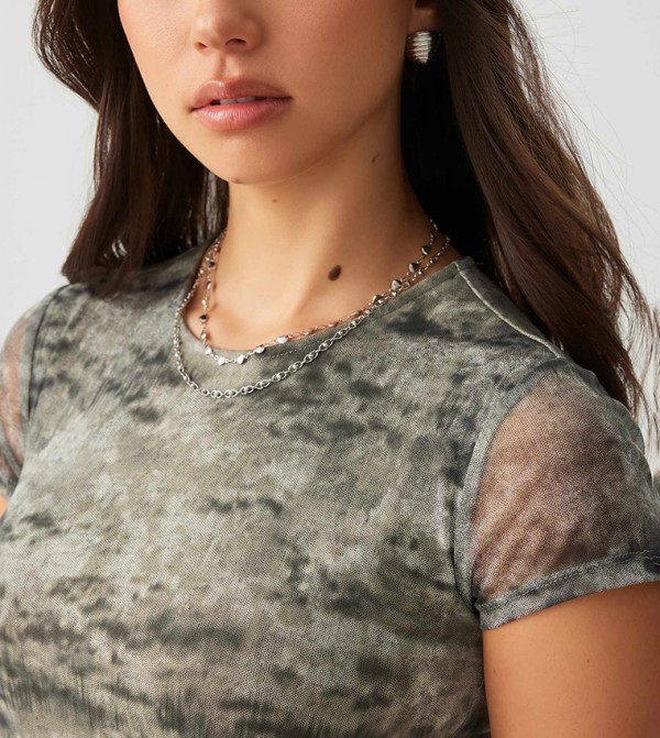 Ardene Ardene - Khaki Short Sleeve T-Shirts