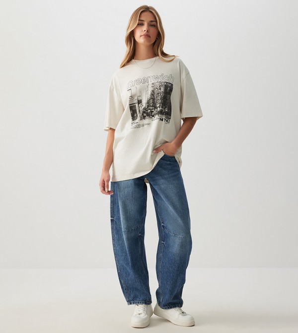 اردين  تيشيرتات - بيج Short Sleeve T-Shirts