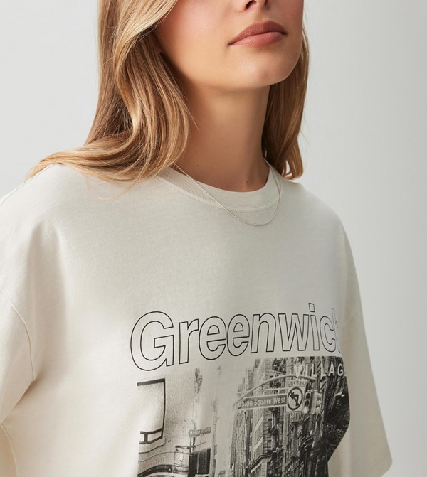 اردين  تيشيرتات - بيج Short Sleeve T-Shirts