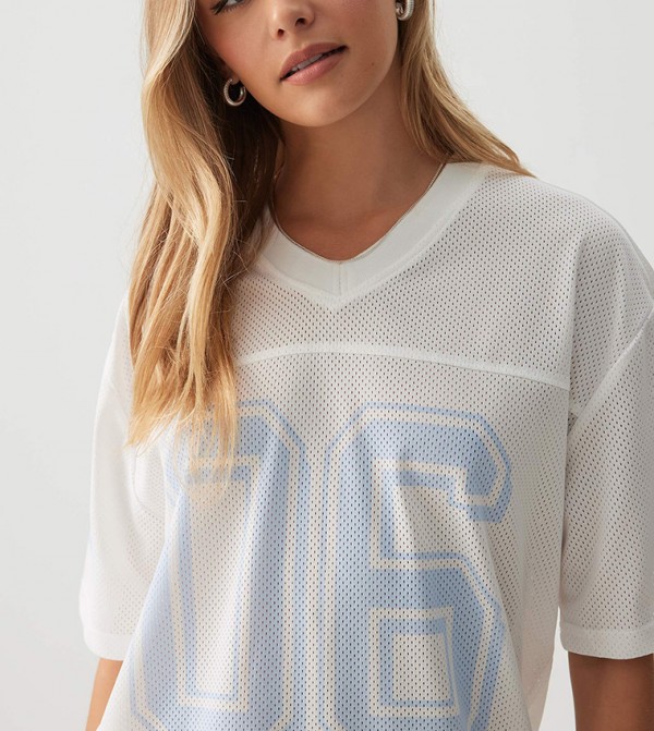 Ardene  - White Short Sleeve T-Shirts