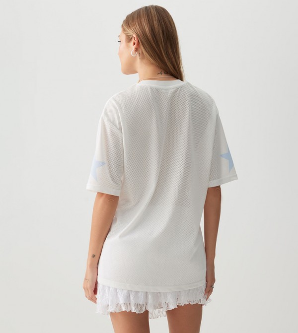 Ardene  - White Short Sleeve T-Shirts