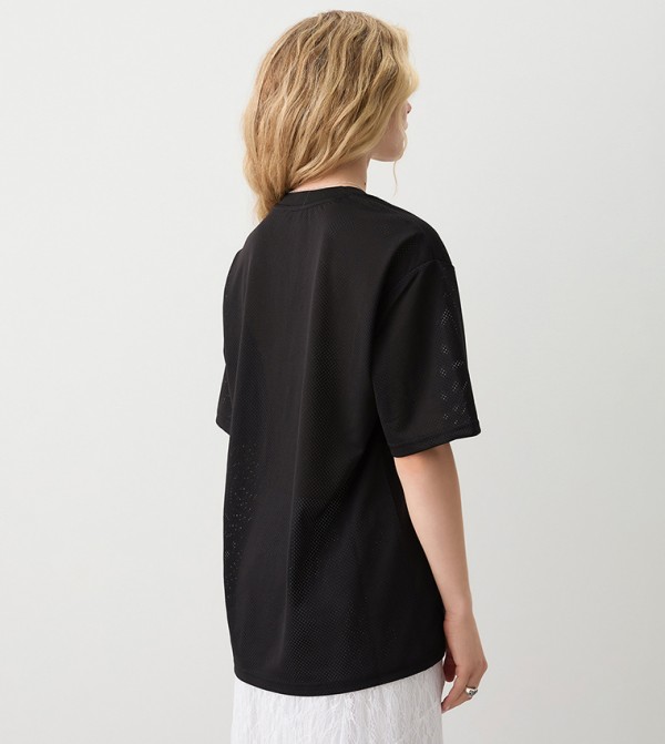 Ardene  - Black Short Sleeve T-Shirts
