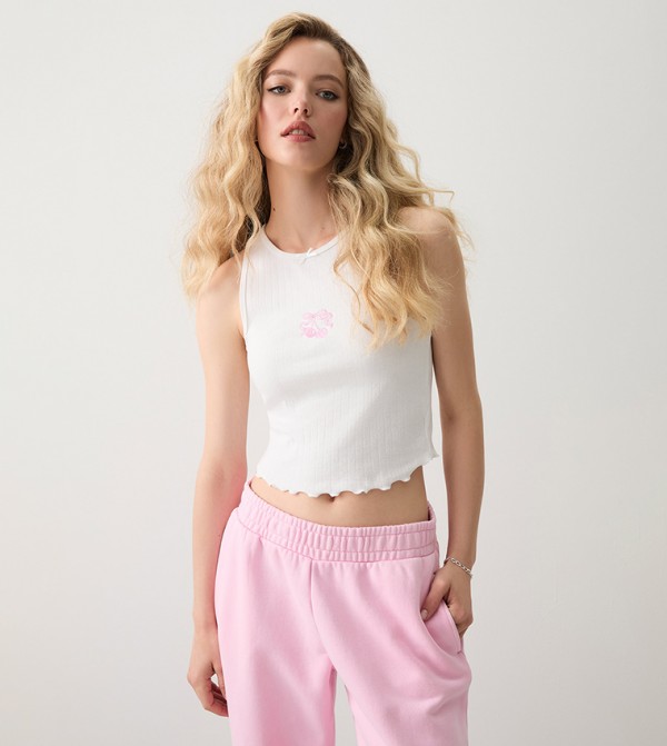 Ardene Ardene - White Sleeveless Tops
