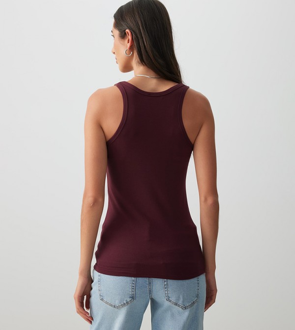 Ardene Ardene - Burgundy Sleeveless Tops