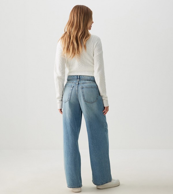 Ardene Ardene - Blue Wide Leg Jeans