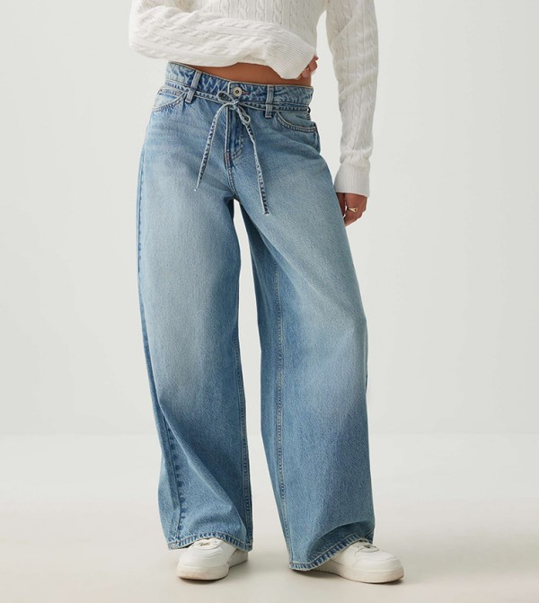 Ardene Ardene - Blue Wide Leg Jeans