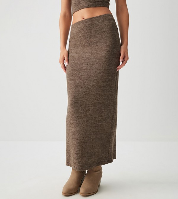 Ardene Ardene - Brown Maxi Skirts