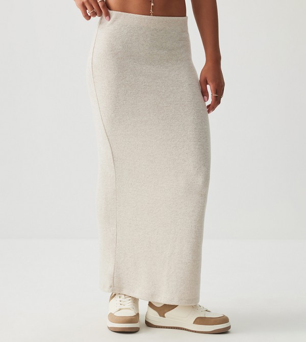 Ardene Ardene - Beige Maxi Skirts