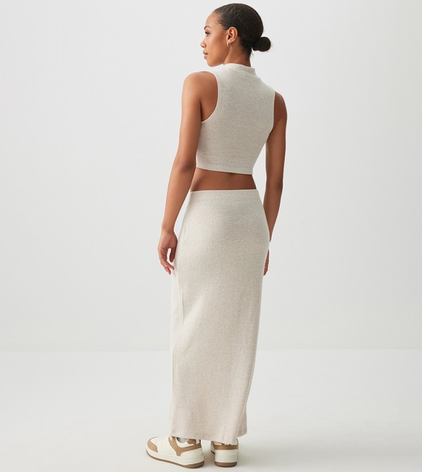 Ardene Ardene - Beige Maxi Skirts