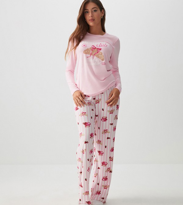 Ardene Clothing - Pink Pyjama Set