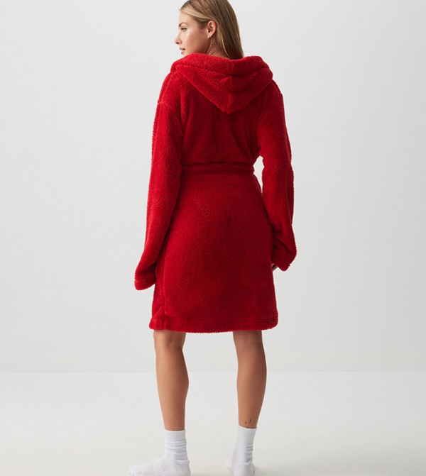 Ardene  Clothing - Red Night Robes & Kimonos