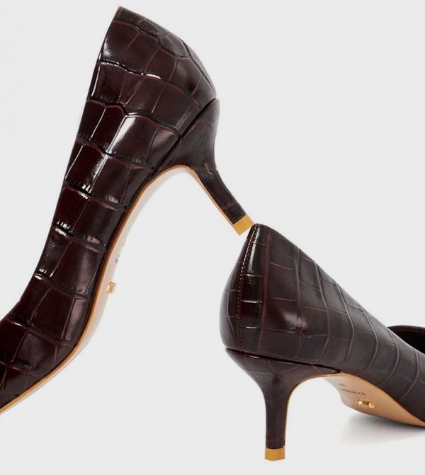 Dune London Pumps - Burgundy Pumps