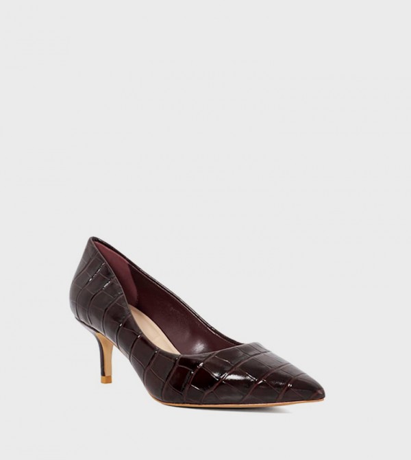 Dune London Pumps - Burgundy Pumps