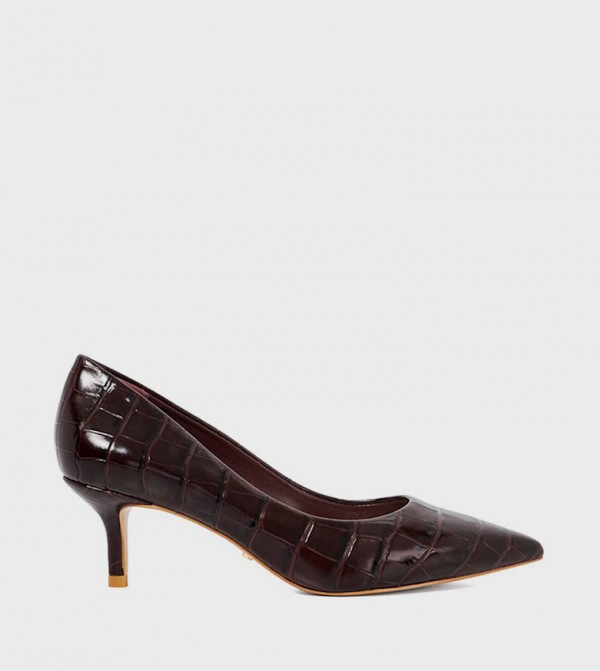 Dune London Pumps - Burgundy Pumps