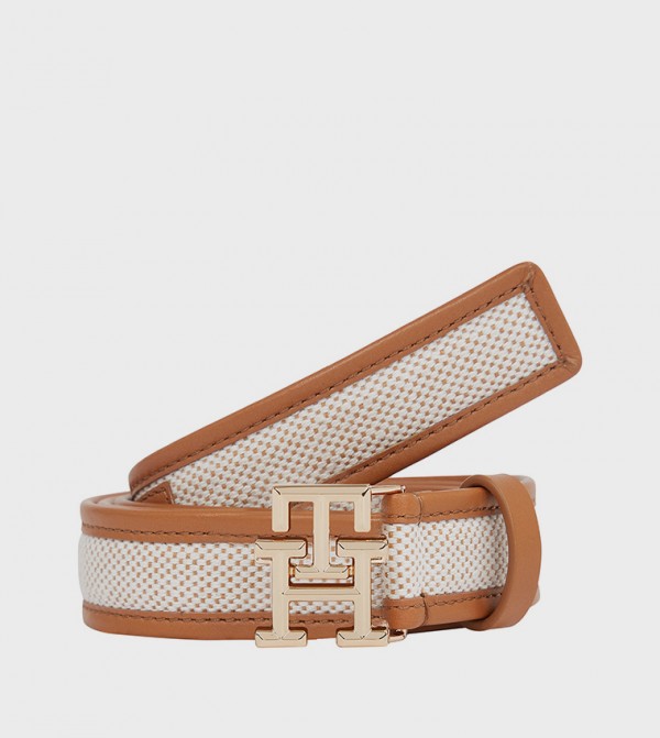 تومي هيلفيغر  أحزمة - بني  Leather Belts