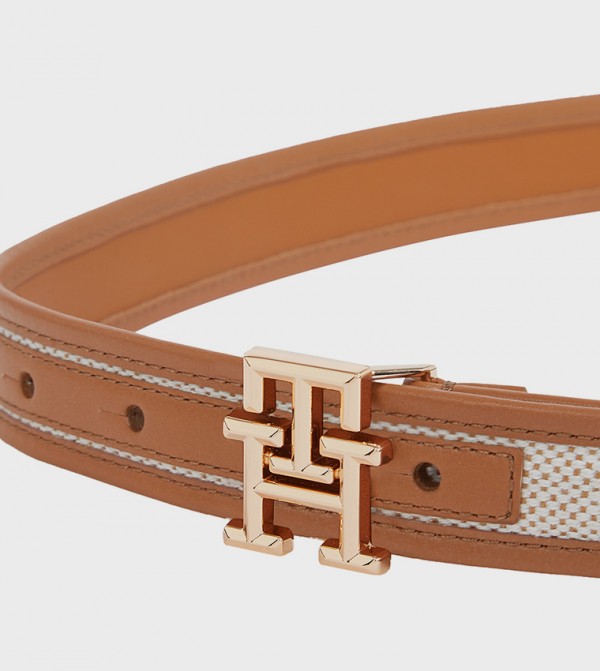 تومي هيلفيغر  أحزمة - بني  Leather Belts