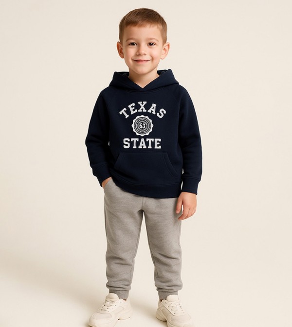 فيكتور آند جين - كحلي هودي