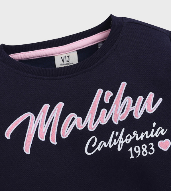 Victor and Jane  - Navy Sweatshirts