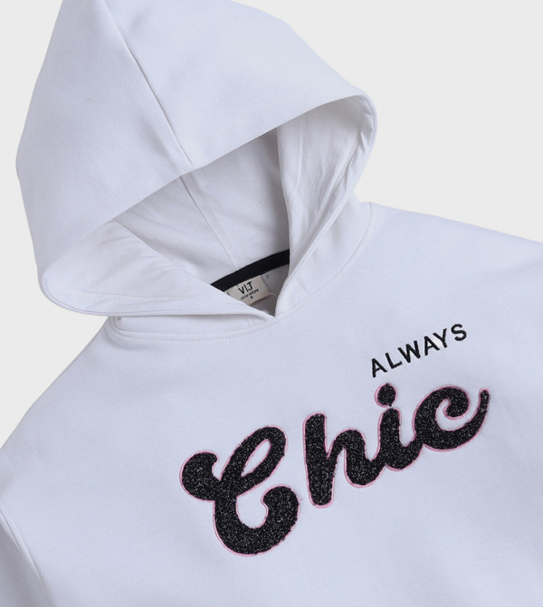 Victor and Jane  - Off White Hoodies