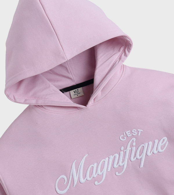 Victor and Jane  - Pink Hoodies