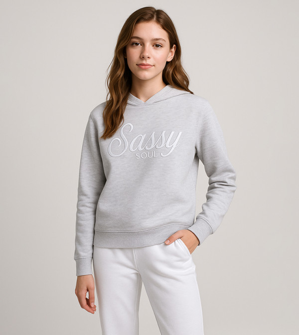 Victor and Jane  - Grey Hoodies