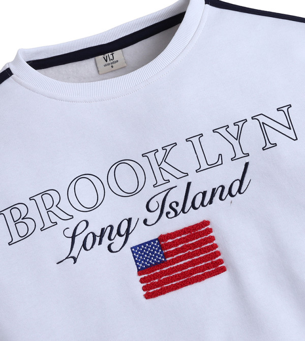 Victor and Jane  - White Sweatshirts