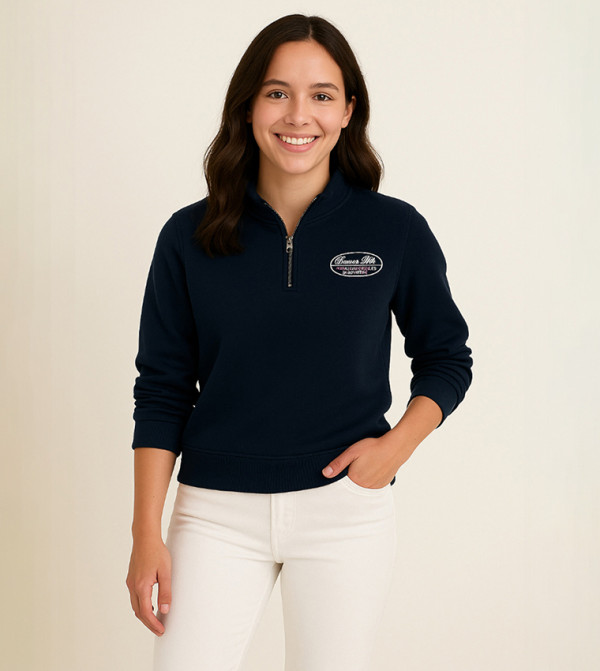 Victor and Jane  - Navy Sweatshirts