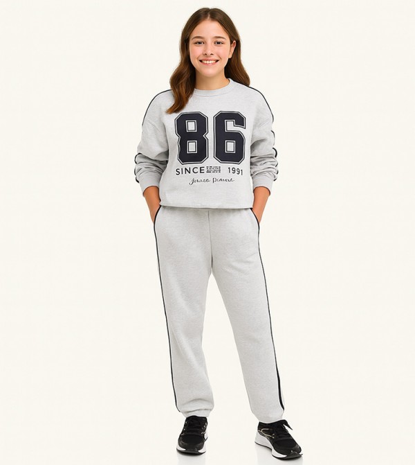 Victor and Jane - Grey Tracksuits