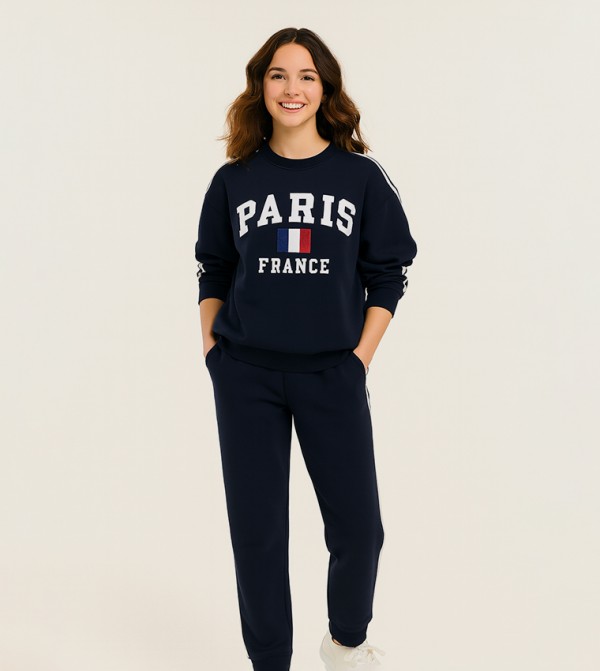 فيكتور آند جين أطقم ملابس - كحلي مزرق Co-Ord Set