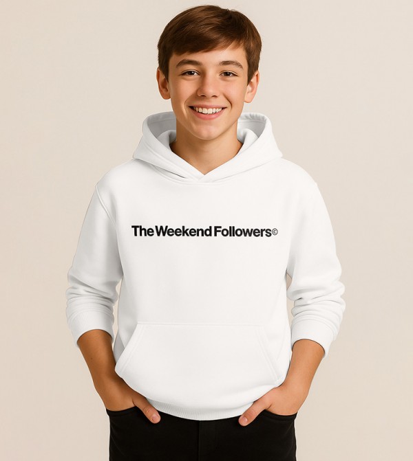 Victor and Jane - White Hoodies