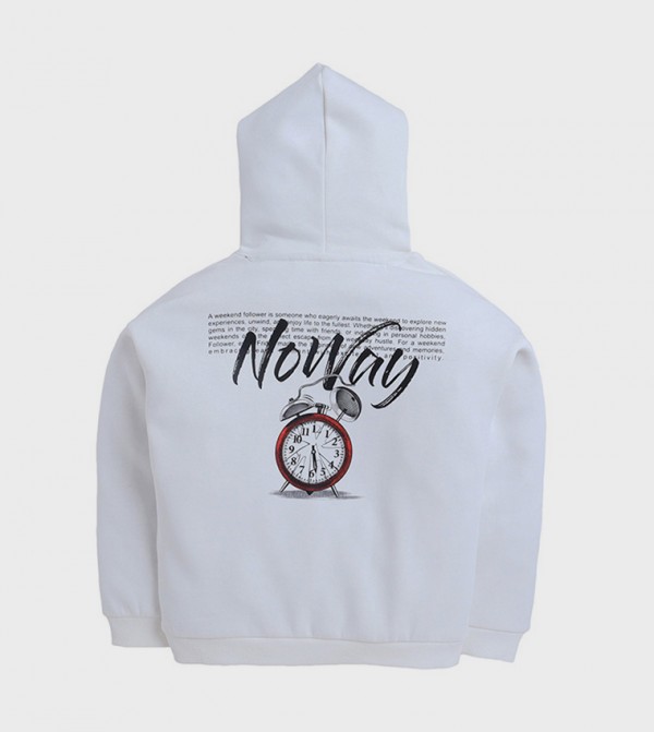 Victor and Jane - White Hoodies