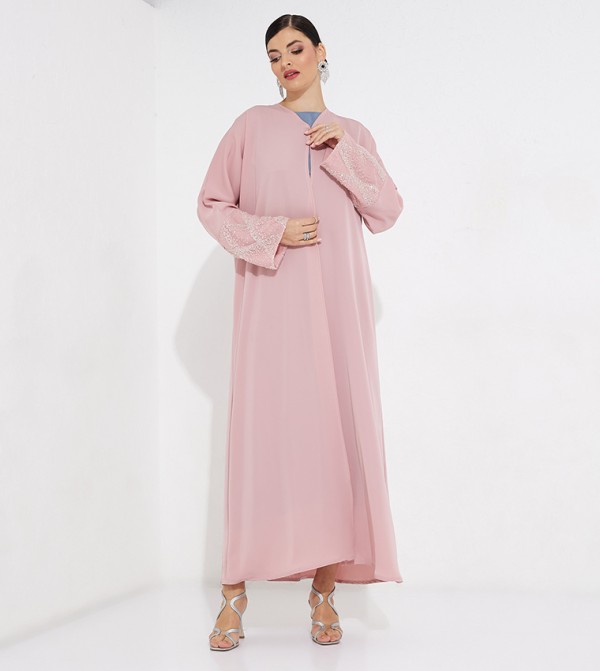 العيون للعبايات  - وردي Abayas