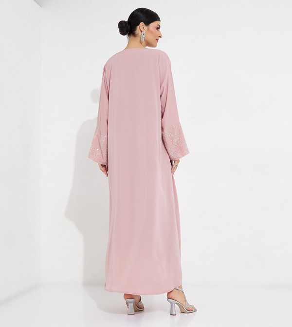 العيون للعبايات  - وردي Abayas
