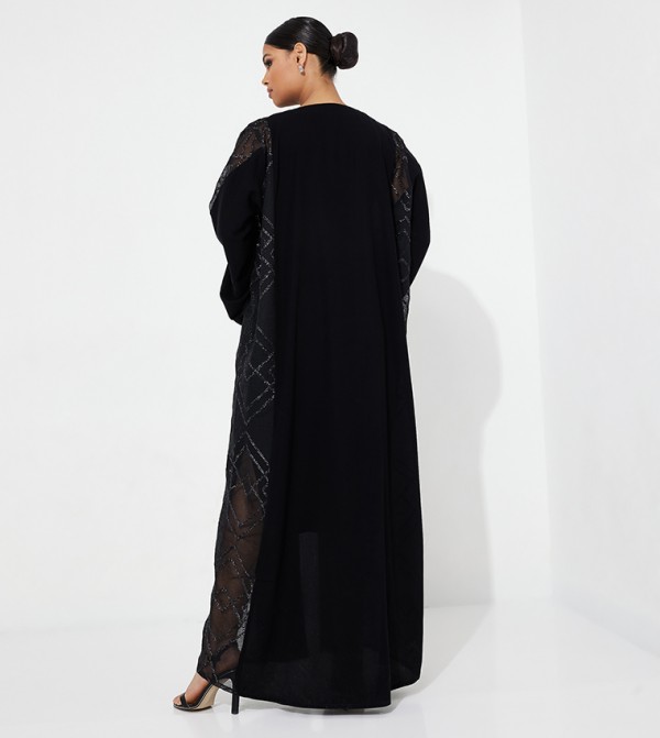 العيون للعبايات  - أسود Abayas