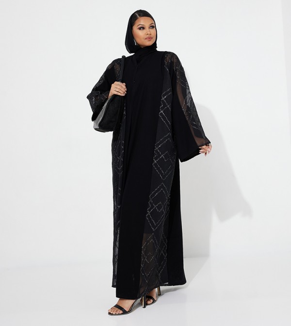 العيون للعبايات  - أسود Abayas