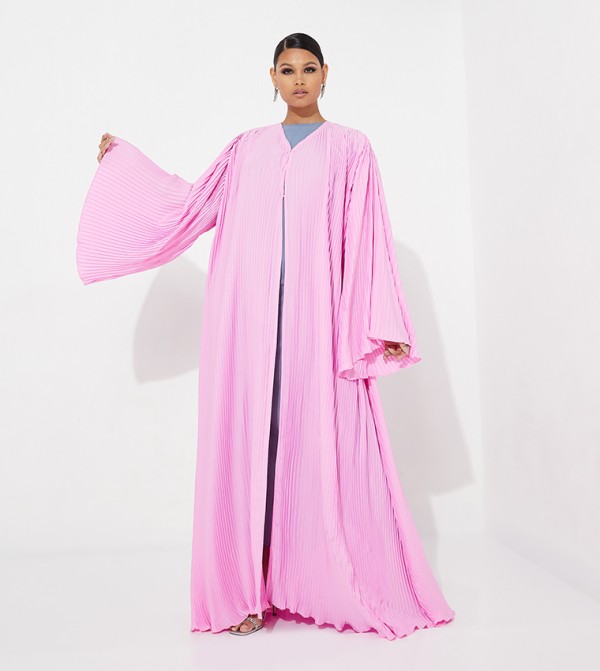 العيون للعبايات  - وردي Abayas