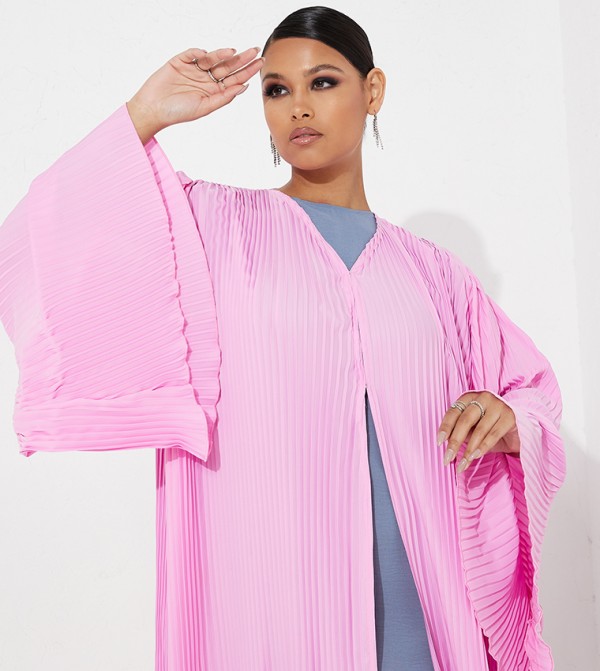 العيون للعبايات  - وردي Abayas