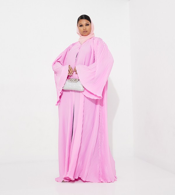 العيون للعبايات  - وردي Abayas
