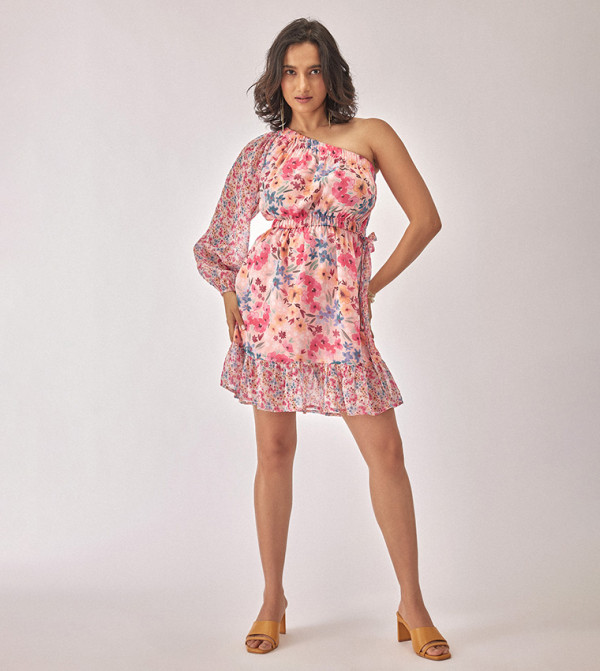 ذا ليبل لايف&nbsp; ذا ليبل لايف - وردي فساتين كاجوال