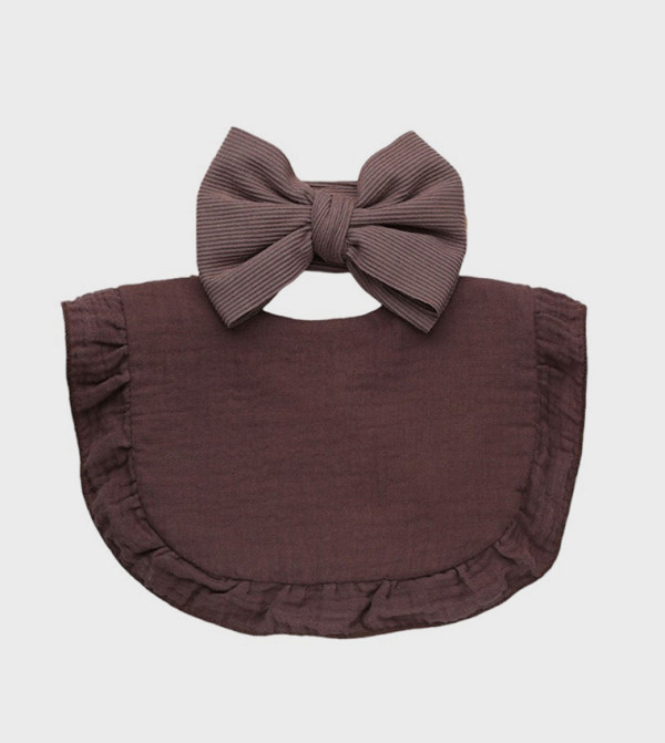 Bambimici  Feeding - Brown Bibs & Hanky