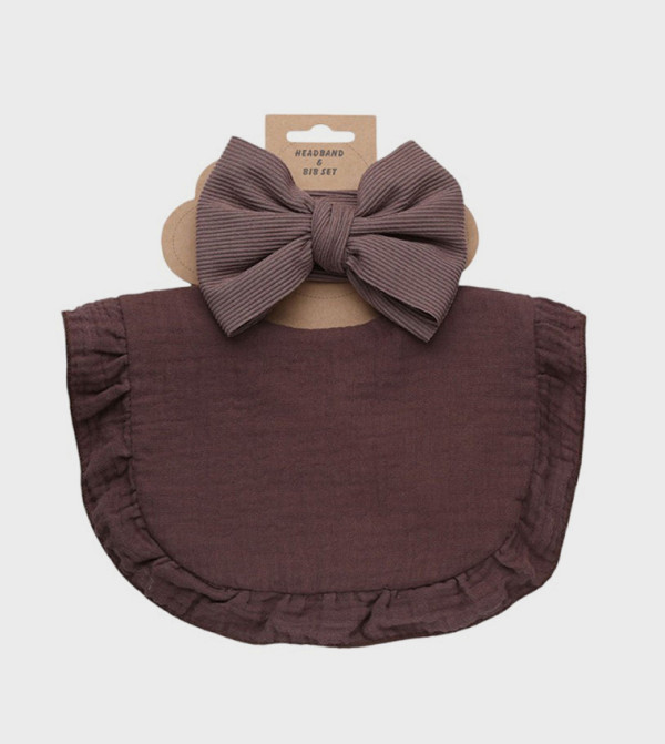 Bambimici  Feeding - Brown Bibs & Hanky