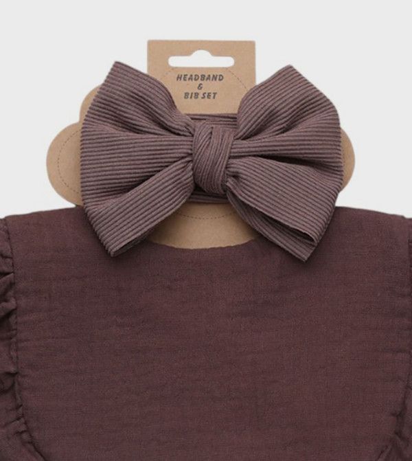 Bambimici  Feeding - Brown Bibs & Hanky