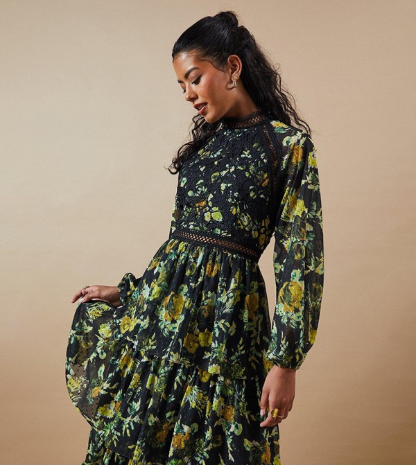 Oasis - Outlet  - Black Midi Dresses