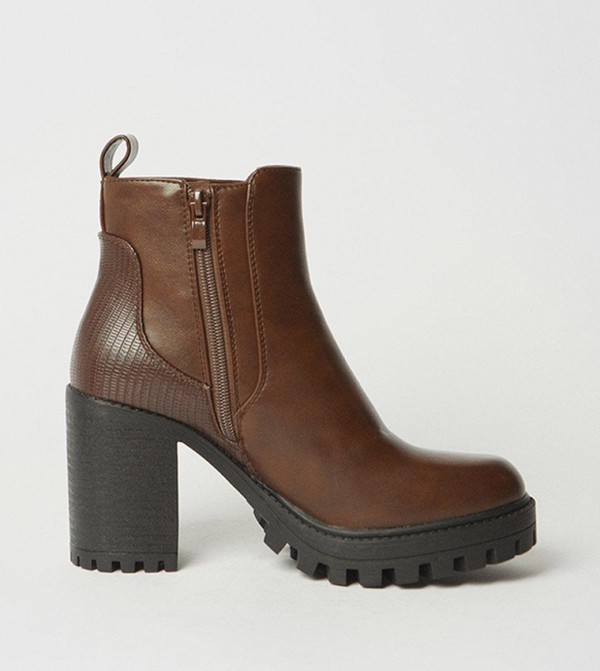 Chunky heel winter boots online