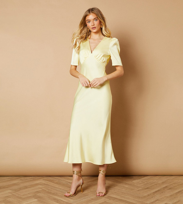Oasis  Clothing - Yellow Midi Dresses