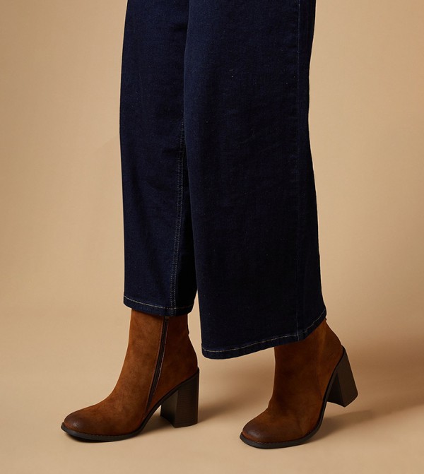 Oasis  - Brown Ankle length Boots